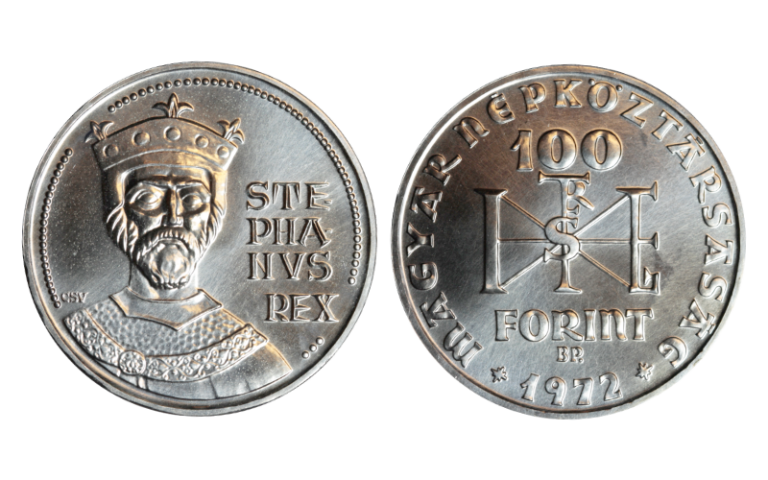 Hungría 100 Forint 1972 Milenario Nacimiento Rey San Esteban SC