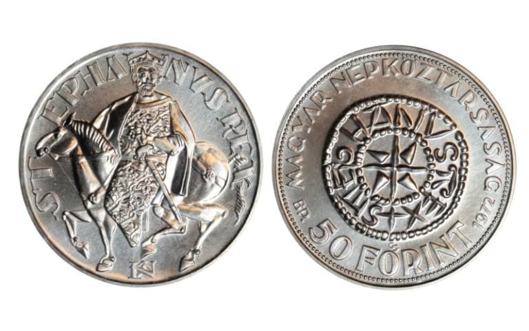 Hungría 50 Forint 1972 Milenario Nacimiento Rey San Esteban SC