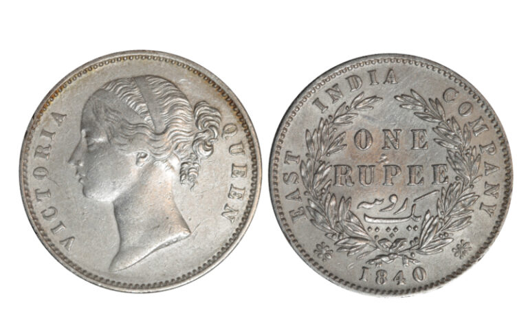 India Británica 1 Rupia 1840