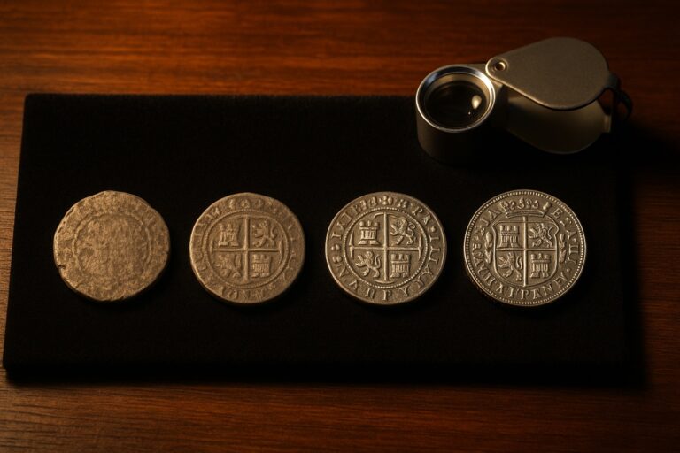 Grados de conservación de monedas: guía completa con ejemplos y tabla de equivalencias