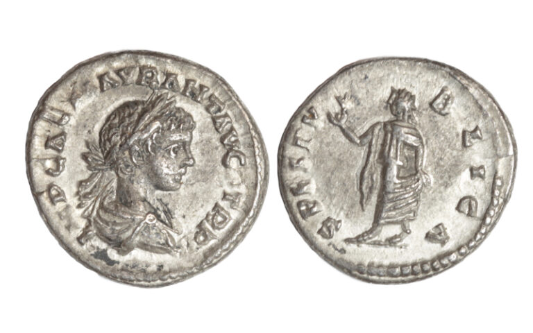 Caracalla Denario 199 d.C. Roma EBC-