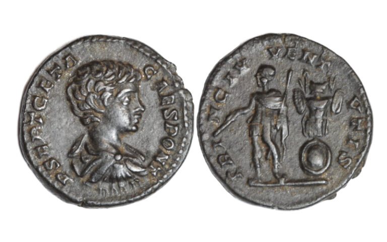 Geta Denario 200-202 d.C. Roma EBC