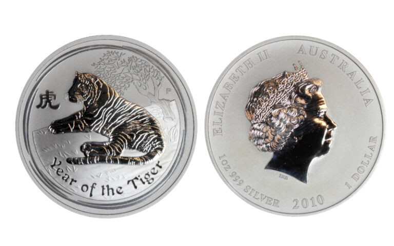 Australia 1 Dólar 2010 El Año del Tigre SC