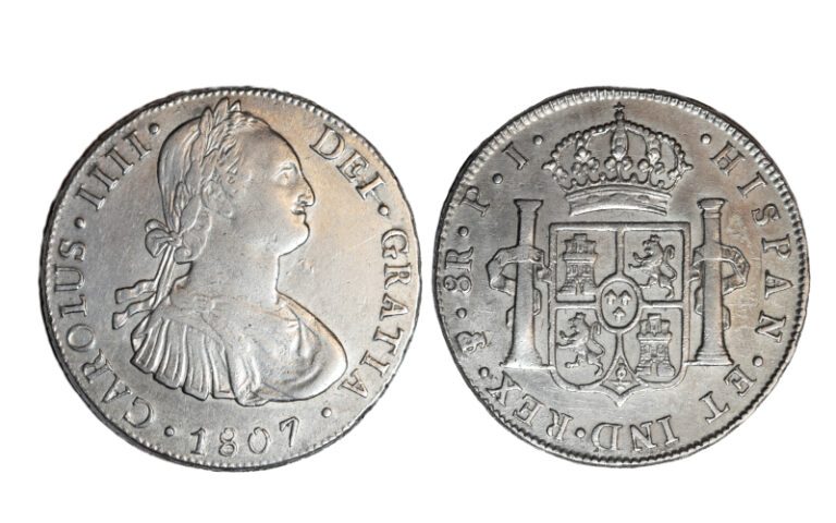 Carlos IV 8 Reales 1807 Potosí PJ MBC+