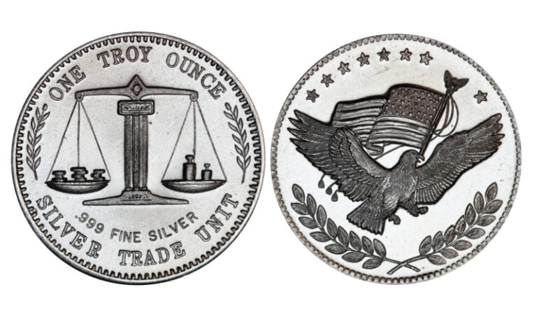 Estados Unidos 1oz Plata 999 Troy S/F Silver Trade Unit - Águila y Bandera PROOF