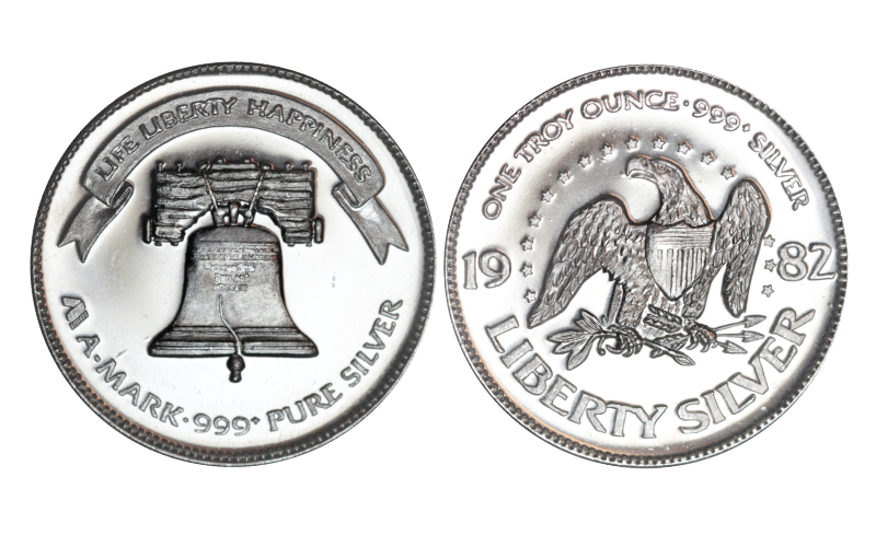 Estados Unidos 1oz Plata 999 Troy 1982 Liberty Bell PROOF