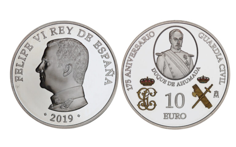 España 10 Euros 2019 175 Aniversario Guardia Civil PROOF