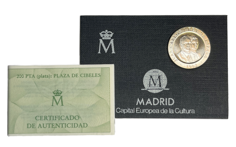 España 200 Pesetas 1992 Madrid Capital Europea de la Cultura PROOF