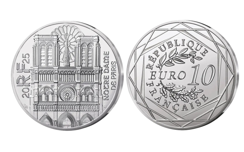Francia 10 Euro 2025 Notre-Dame de Paris SC
