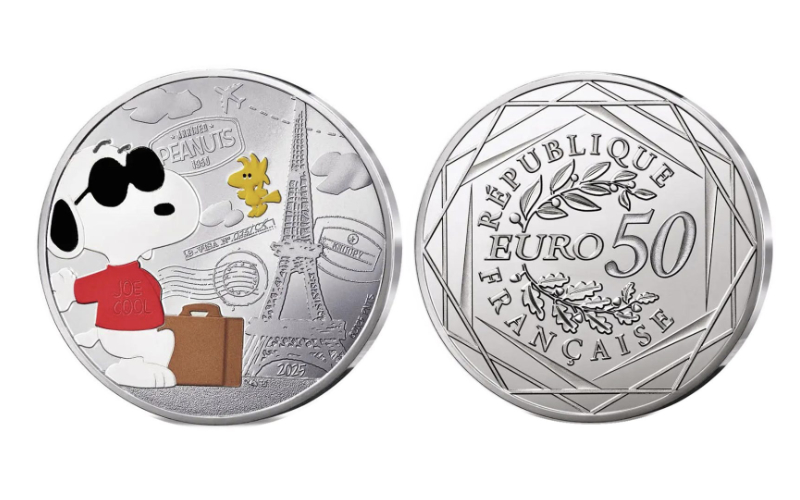 Francia 10 y 50 Euros 2025 Snoopy SC