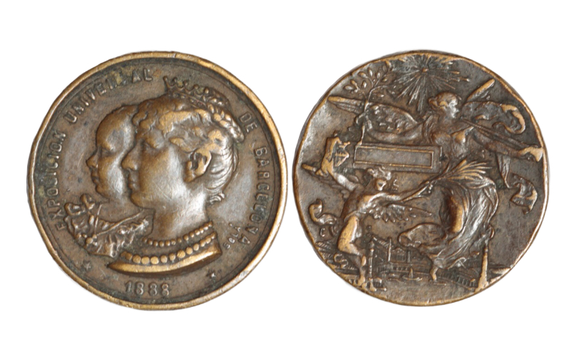 Medalla Exposición Universal Barcelona 1888 MBC+