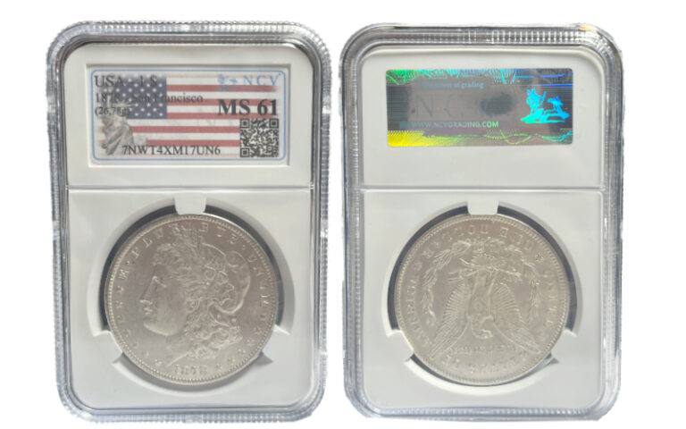 Estados Unidos 1 Dólar 1878 Morgan S SC Certificada NCV MS61