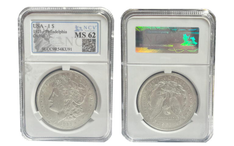 Estados Unidos 1 Dólar 1921 Morgan P SC Certificada NCV MS62