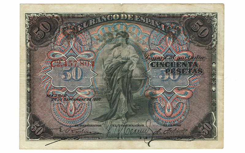 50 Pesetas 24 Septiembre 1906 MBC