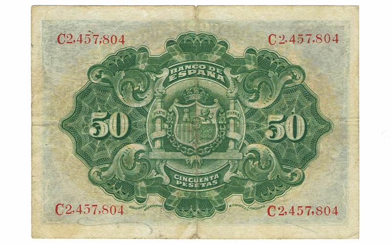 50 Pesetas 24 Septiembre 1906 MBC