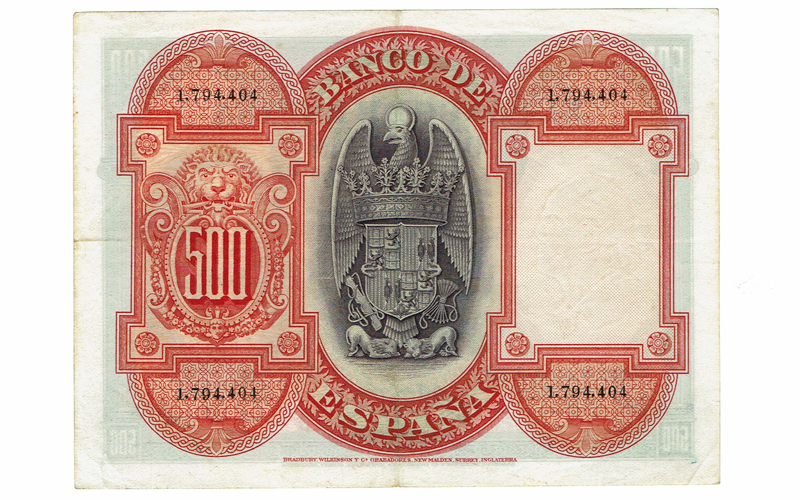500 Pesetas 24 Julio 1927 Isabel la Católica MBC+