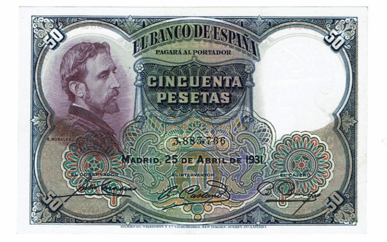 50 Pesetas 25 Abril 1931 Rosales SC-