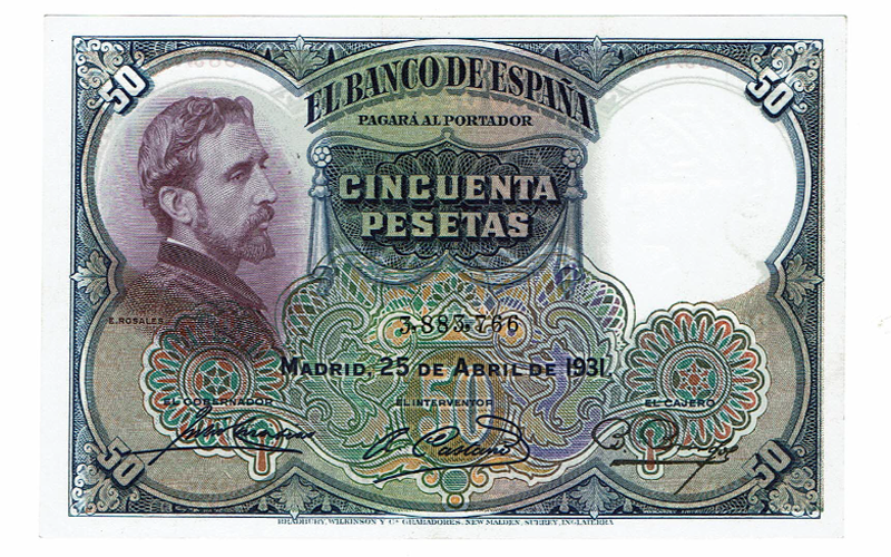 50 Pesetas 25 Abril 1931 Rosales SC-