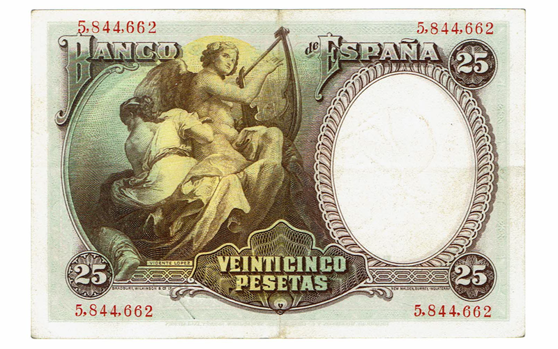 25 Pesetas 25 Abril 1931 Vicente López EBC-