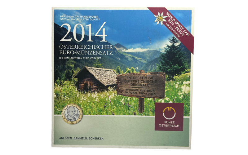 Austria Serie Euros Oficial 2014 BU