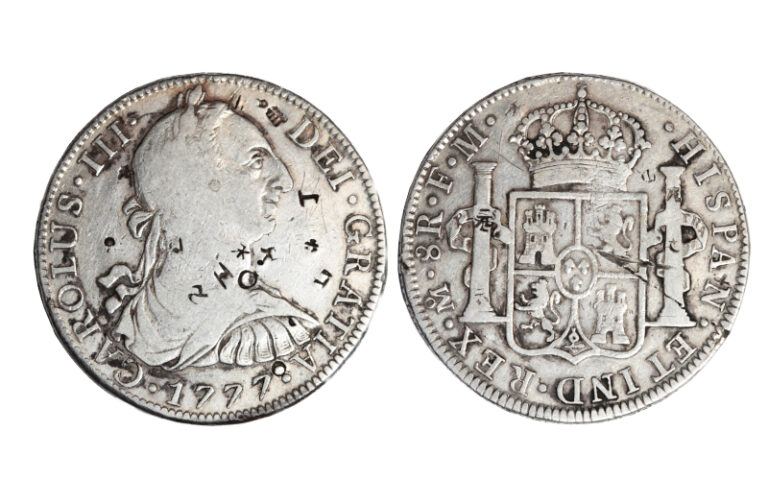 Carlos III 8 Reales 1777 México FM BC