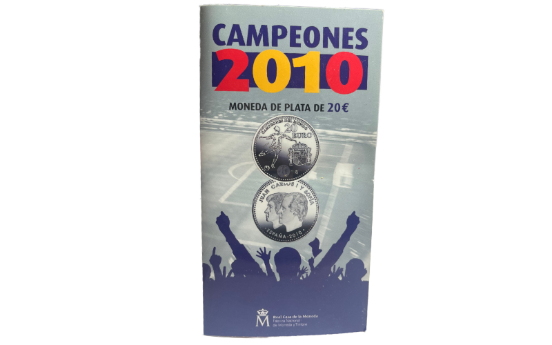 España Cartera 20 Euros 2010 Campeones del Mundo SC