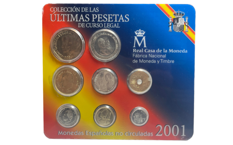 España Cartera Oficial Pesetas 2001 SC