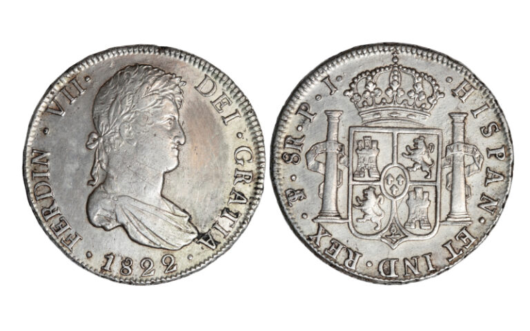 Fernando VII 8 Reales 1822 Potosí PJ MBC-EBC