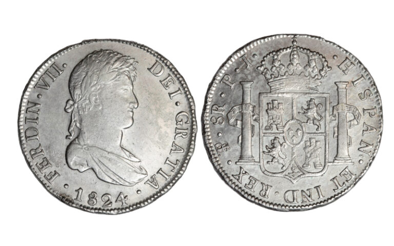 Fernando VII 8 Reales 1824 Potosí PJ MBC+/ EBC
