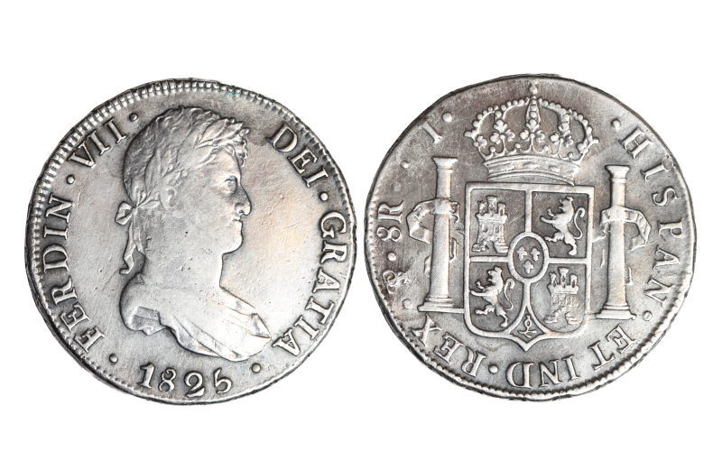 Fernando VII 8 Reales 1825 Potosí J MBC