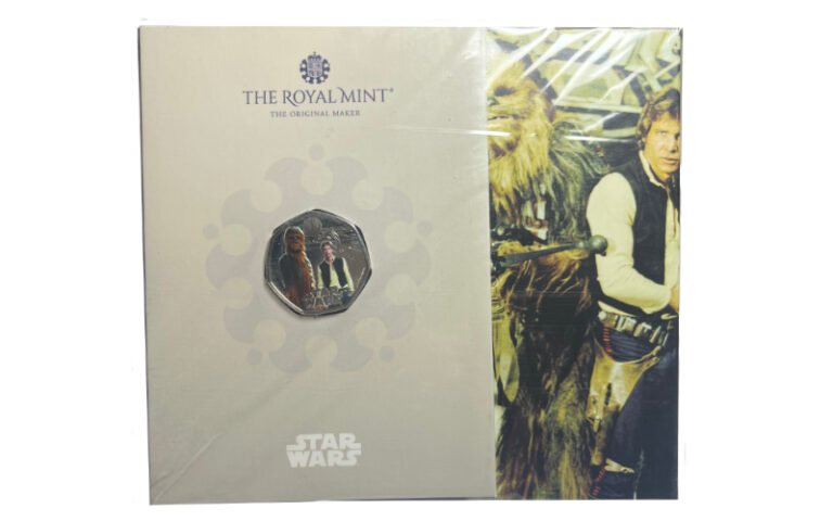 Gran Bretaña 50 Peniques 2024 Han Solo y Chewbacca Rebeldes Sin Causa BU