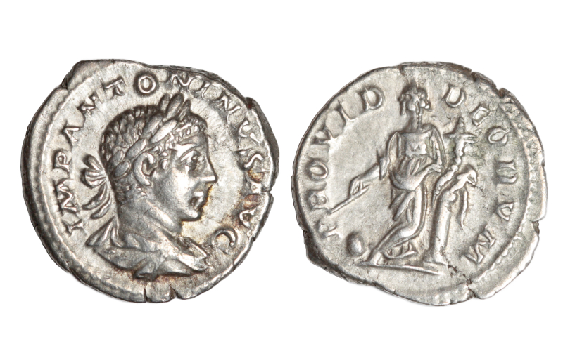 Heliogábalo Denario 218-222 d.C. Roma MBC+