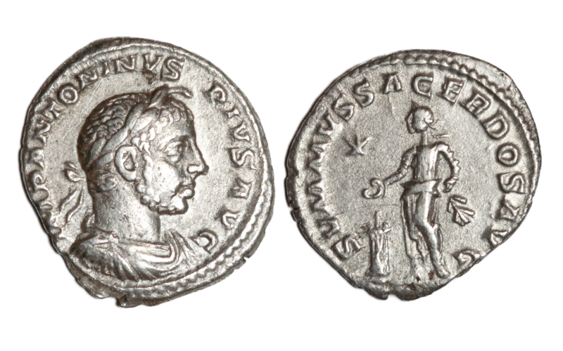 Heliogábalo Denario 218-222 d.C. Roma MBC+