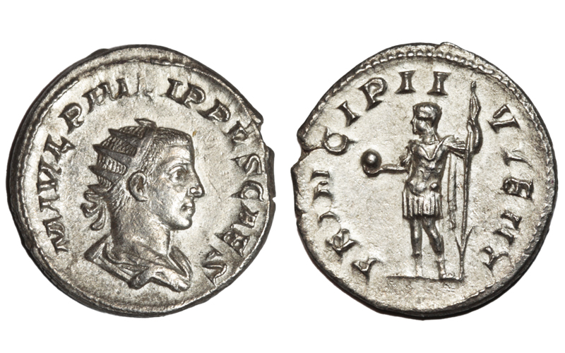 Filipo II Antoniniano 244-246 d.C. Roma EBC