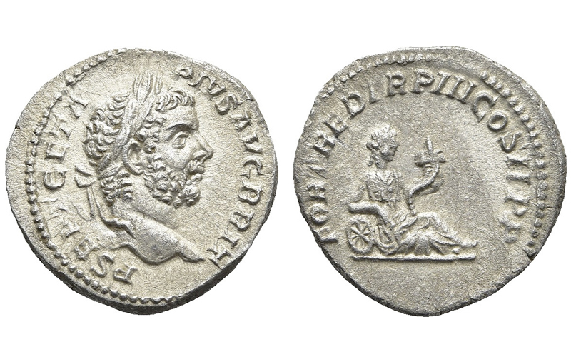 Geta Denario 211 d.C. Roma EBC-