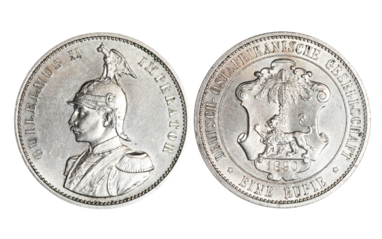 Estados Alemanes del África del Este Guillermo II 1 Rupia 1890 SC-