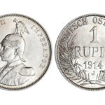 Estados Alemanes del África del Este Guillermo II 1 Rupia 1914 EBC-