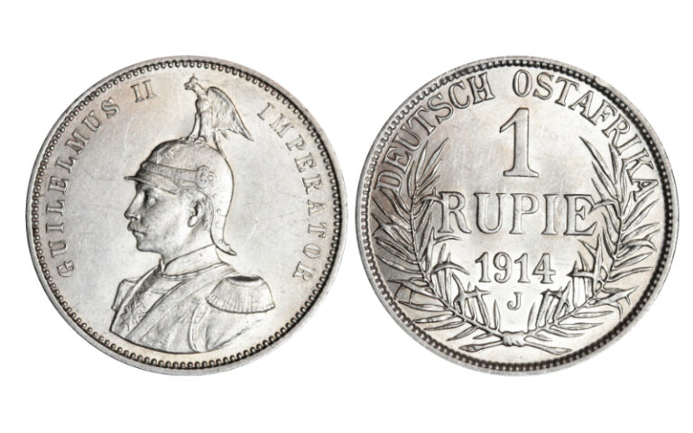 Estados Alemanes del África del Este Guillermo II 1 Rupia 1914 EBC-