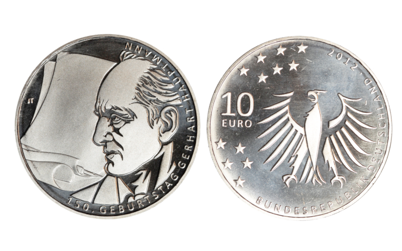 Alemania 10 Euros 2012 150 Aniversario Gerhart Hauptmann PROOF