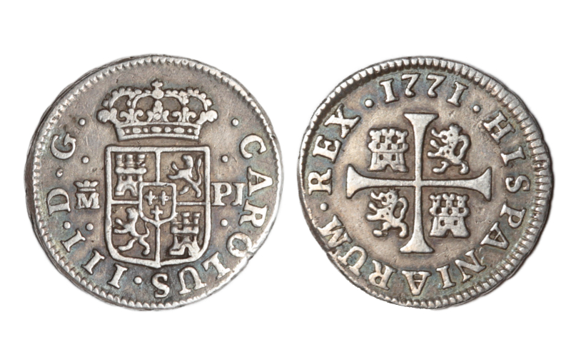 Carlos III 1/2 Real 1771 Madrid PJ MBC