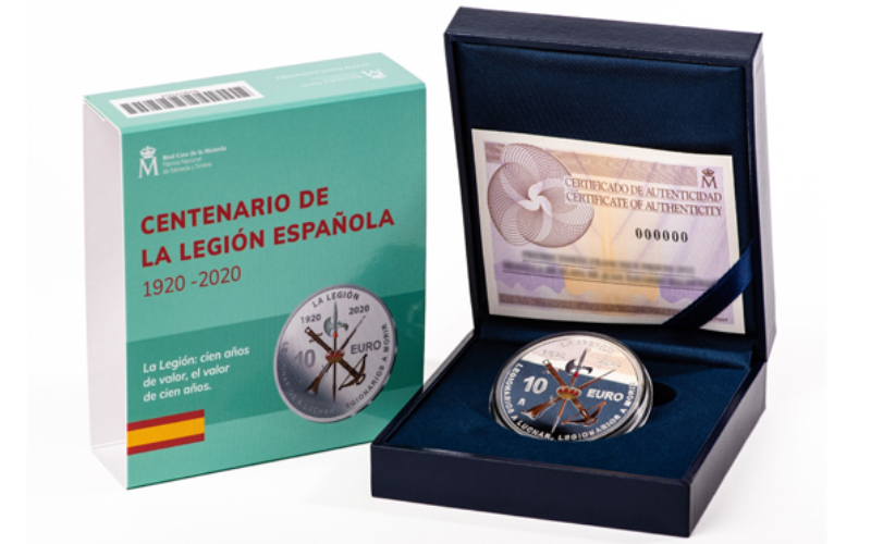 España 10 Euros 2020 Centenario de la Legión Española (1920-2020) PROOF