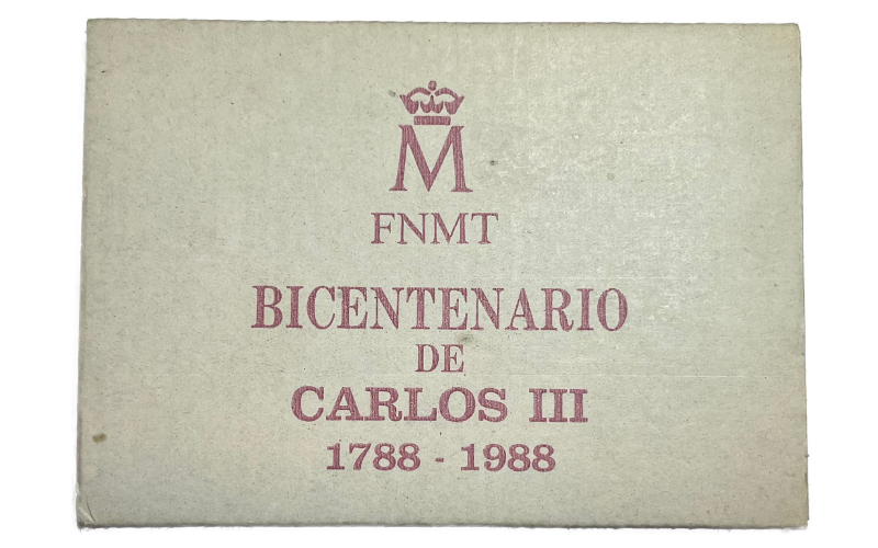 España Medallas Bicentenario Carlos III 1788-1988 FDC