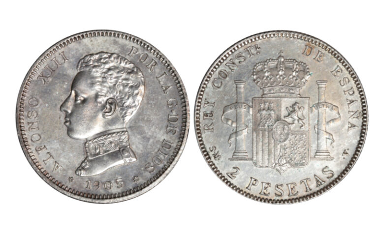 Alfonso XIII 2 Pesetas 1905 *19-05 EBC+/EBC