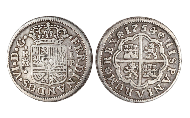 Fernando VI 1 Real 1754 Madrid JB MBC