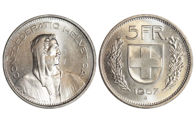 Suiza 5 Francos 1967 SC