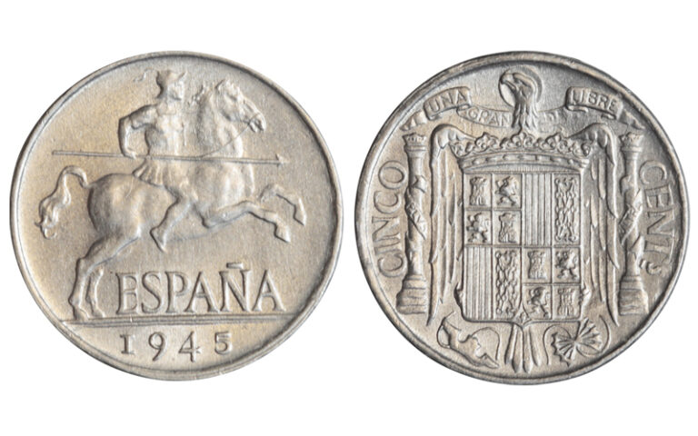 Estado Español 5 Céntimos 1945 Lig. rayitas EBC-