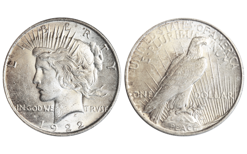 Estados Unidos 1 Dólar 1922 Paz EBC-