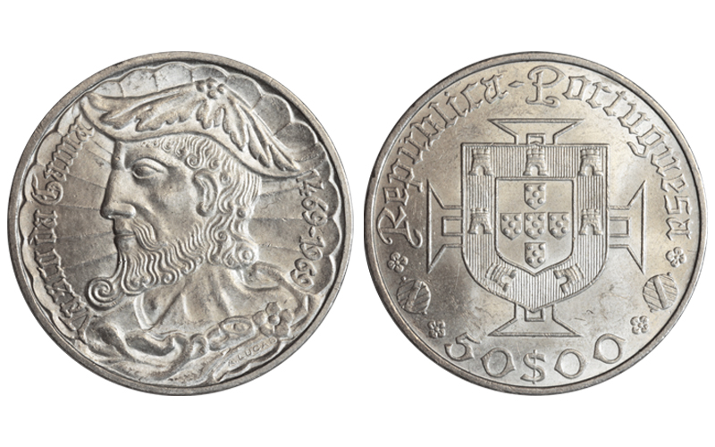 Portugal 50 Escudos 1969 Vasco de Gama EBC-