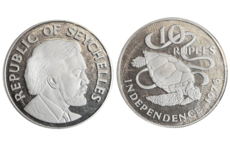 Seychelles 10 Rupias 1976 Declaración Independencia Golpec. PROOF