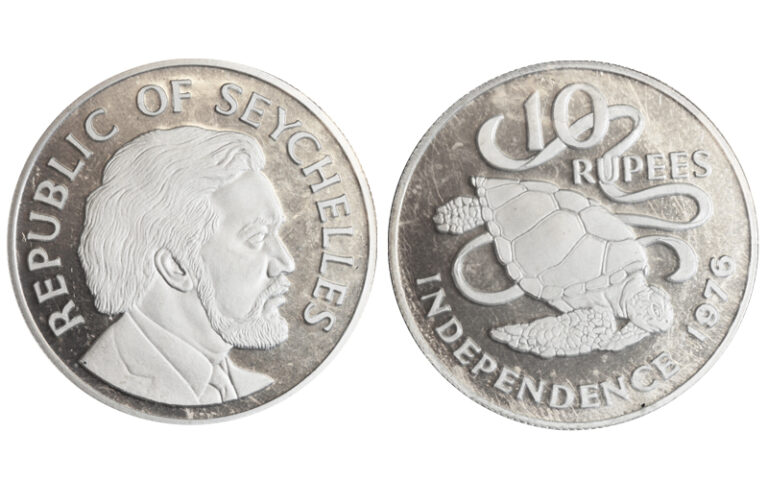 Seychelles 10 Rupias 1976 Declaración Independencia PROOF